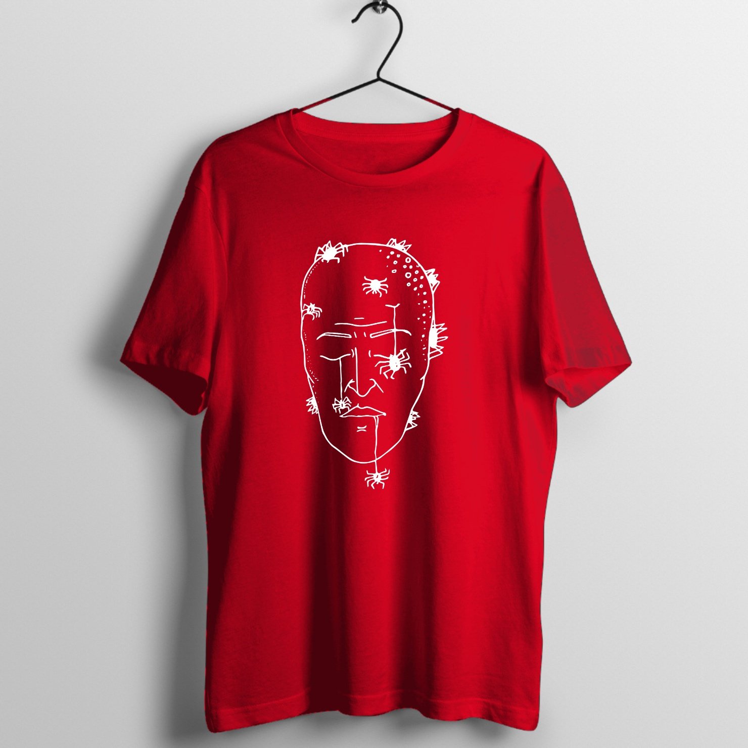 Electric guitarist playing on stage graphic print on premium rock music graphic t-shirt - Front Mockup